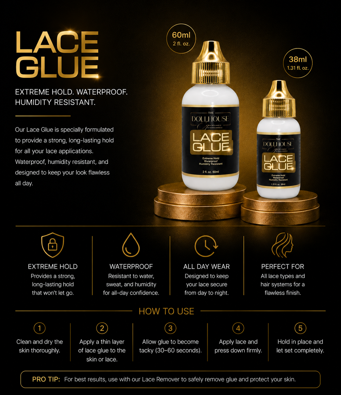 The DollHouse Experience 60ml Lace Glue